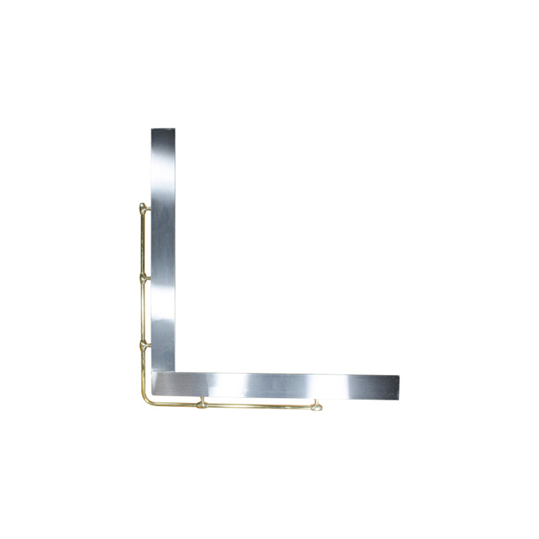 G-5G-L Plīts apmale mala stūris (bronza + nerūsējošais tērauds) 900x1200mm APMALE KREISAJĀ PUSĒ