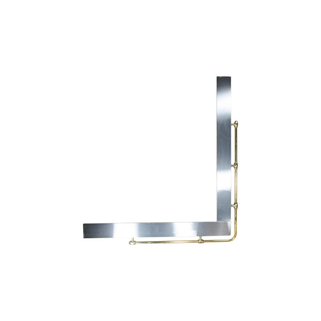 G-5G-R Plīts apmale mala stūris (bronza + nerūsējošais tērauds) 900x1200mm APMALE LABAJĀ PUSĒ